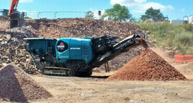 Услуги аренды мобильной щековой  дробилки Powerscreen